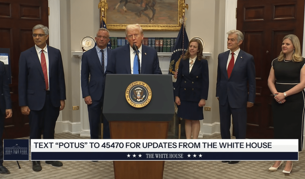 Presidente de los Estados Unidos Donald Trump en rueda de prensa. 22 Septiembre 2025